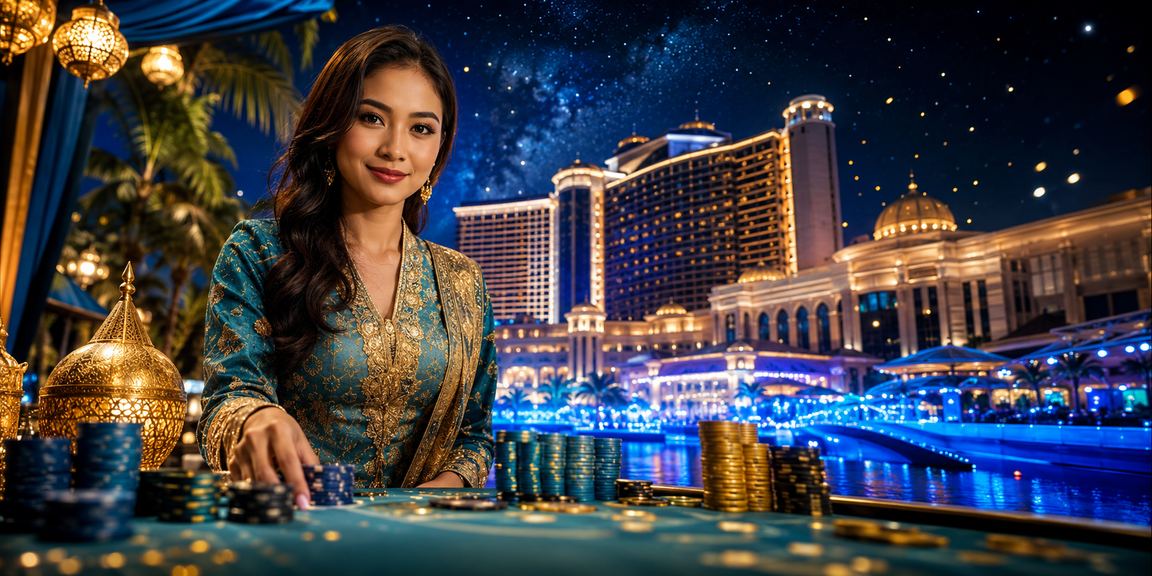 Suasana hiburan kasino mewah di Genting Highlands sempena perayaan Hari Raya Malaysia